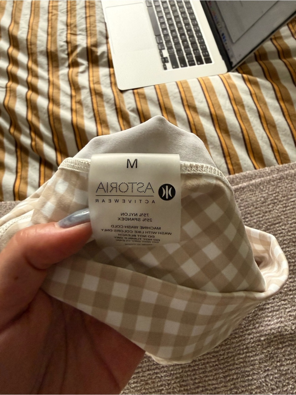 Beige Gingham Set - Women - Picture 3 of 5